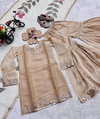 Oc 238 Pure Gmy Silk Kids Wear Top With Sharara Dupatta Online Wholesale